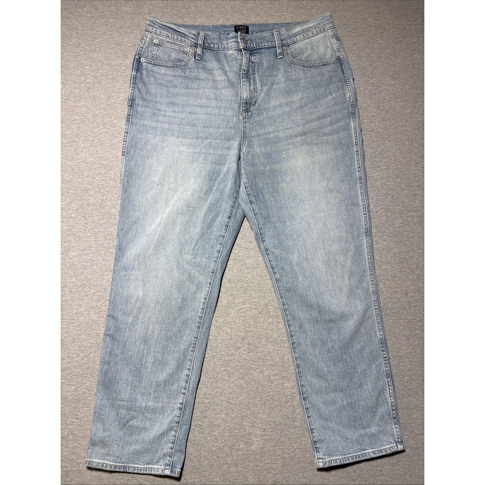 J Crew Jeans Womens 33 Light Wash High Rise Classic‎ Vintage Stretch Denim